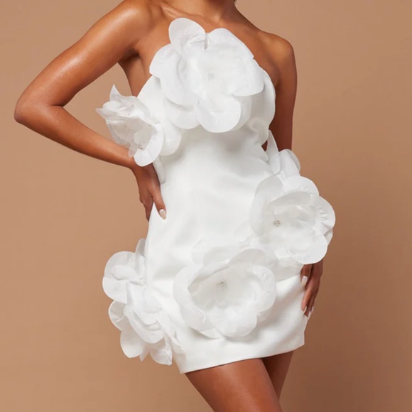 Fashion Nova Dresses White 3d Floral Decal Dress Poshmark — free download